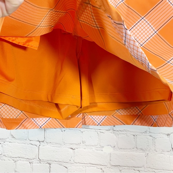 Slazenger Tennis/Golf Orange Plaid skirt skort - Picture 3 of 4